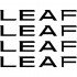 Набір вінілових наклейок на ручки авто - Nissan Leaf (4 шт.)