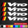 Набор виниловых наклеек на ручки авто - Mercedes Vito v2 (4 шт.) Набор виниловых наклеек на ручки авто - Mercedes Vito v2 (4 шт.)