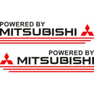 Набір наклейок на дзеркала авто - Mitsubishi (2шт)