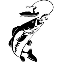 Виниловая наклейка на автомобиль - Fishing | Рыбалка v7