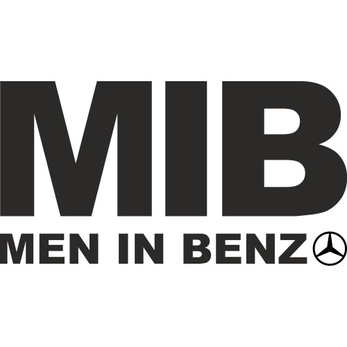 Вінілова наклейка на автомобіль - MIB Men in Benz