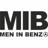 Вінілова наклейка на автомобіль - MIB Men in Benz Вінілова наклейка на автомобіль - MIB Men in Benz