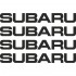 Набор виниловых наклеек на ручки авто - Subaru (4 шт.) Набор виниловых наклеек на ручки авто - Subaru (4 шт.)