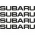 Набір вінілових наклейок на ручки авто - Subaru (4 шт.)