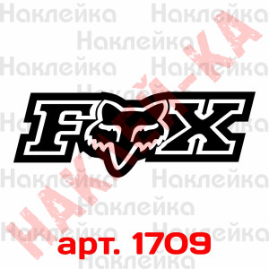 Вінілова наклейка на мотоцикл - FOX Racing v2