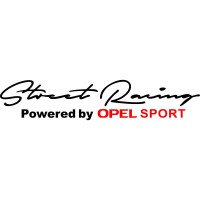 Виниловая наклейка на автомобиль - Street Racing Powered by Opel Sport