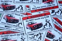 Наклейка на автомобіль - Don`t touch my E28