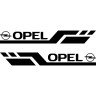 Набор виниловых наклеек на борт автомобиля - Opel (2 шт) v2 Набор виниловых наклеек на борт автомобиля - Opel (2 шт) v2