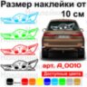 Вінілова наклейка на автомобіль - Baby Yoda /Малюк Йода v4