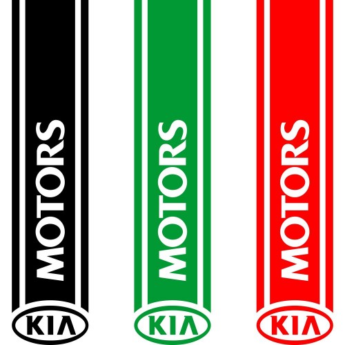 Вінілова наклейка на капот автомобіля - смуга Kia Motors