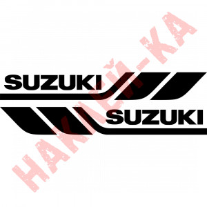 Набір вінілових наклейок на борт автомобіля - Suzuki (2 шт)