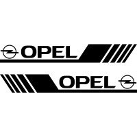 Набор виниловых наклеек на борт автомобиля - Opel (2 шт) v3