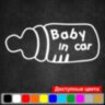 Вінілова наклейка на автомобіль - Baby in Car v12 (Пляшечка)