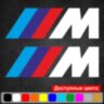 Набір наклейок на дзеркала авто - M BMW (2шт) Набір наклейок на дзеркала авто - M BMW (2шт)