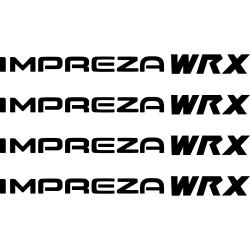 Набор виниловых наклеек на ручки авто - Impreza WRX (4 шт.) Subaru