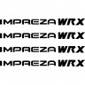 Набор виниловых наклеек на ручки авто - Impreza WRX (4 шт.) Subaru Набор виниловых наклеек на ручки авто - Impreza WRX (4 шт.) Subaru