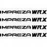 Набор виниловых наклеек  на ручки авто - Impreza WRX (4 шт.) Subaru