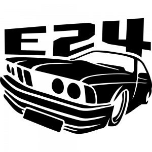 Вінілова наклейка на автомобіль - BMW e24