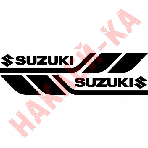 Набір вінілових наклейок на борт автомобіля - Suzuki (2 шт) v2
