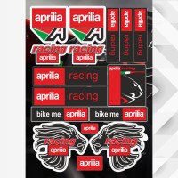 Набір наклейок для мотоцикла мопеда та скутера, Стікерпак для Aprilia, А4