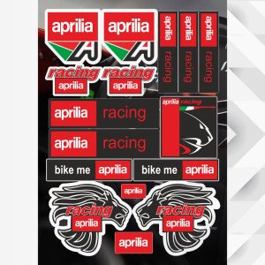 Набор наклеек на мотоцикл мопед скутер, Стикерпак на Aprilia, A4