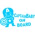 Вінілова наклейка на автомобіль - Captain Baby on Board Вінілова наклейка на автомобіль - Captain Baby on Board