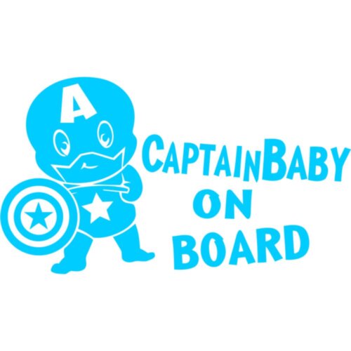 Виниловая наклейка на автомобиль - Captain Baby on Board