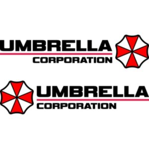 Набір наклейок на дзеркала авто - Umbrella Corporation (2шт)