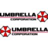 Набір наклейок на дзеркала авто - Umbrella Corporation (2шт)