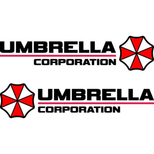 Набір наклейок на дзеркала авто - Umbrella Corporation (2шт)