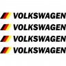 Набор виниловых наклеек  на ручки авто - Volkswagen (4 шт.)
