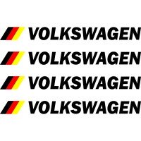 Набор виниловых наклеек  на ручки авто - Volkswagen (4 шт.)