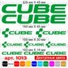 Виниловые наклейки на велосипед - набор Cube v3 (10шт)