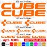 Виниловые наклейки на велосипед - набор Cube v3 (10шт)