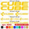 Виниловые наклейки на велосипед - набор Cube v3 (10шт)
