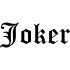 Вінілова наклейка на автомобіль - Напис Joker Вінілова наклейка на автомобіль - Напис Joker