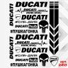 Набір наклейок для мотоцикла, мопеда, скутера у стилі Ducati, 40×30 см