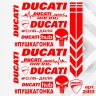 Набір наклейок для мотоцикла, мопеда, скутера у стилі Ducati, 40×30 см