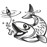Вінілова наклейка на автомобіль - Fishing | Риболовля v8