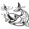 Вінілова наклейка на автомобіль - Fishing | Риболовля v8 Вінілова наклейка на автомобіль - Fishing | Риболовля v8