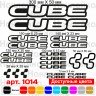 Вінілові наклейки на велосипед - набір Cube v4 (21шт) Вінілові наклейки на велосипед - набір Cube v4 (21шт)