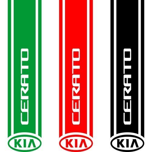 Виниловая наклейка на капот автомобиля - полоса Kia Cerato