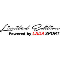 Вінілова наклейка на автомобіль - Limited Edition Powered by Lada Sport