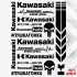 Набір наклейок для мотоцикла, мопеда, скутера у стилі Kawasaki, 40*30 см
