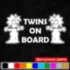 Виниловая наклейка на автомобиль - Twins on Board (Maggie, Simpson)  / Двойня в Машине