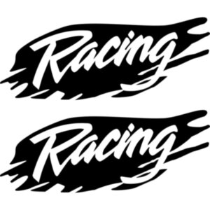 Набір наклейок на дзеркала авто - Racing (2шт)