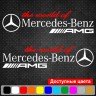 Набор виниловых наклеек на автомобиль - The world of Mercedes-Benz AMG (2шт)