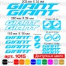 Вінілові наклейки на велосипед - набір Giant (17шт)
