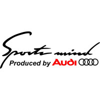 Виниловая наклейка на автомобиль - Sports mind produced by Audi v3