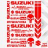 Набір наклейок для мотоцикла, мопеда, скутера у стилі Suzuki, 40*30 см